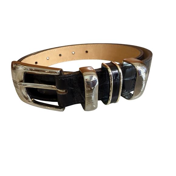 Streets Ahead Leather Western Statement Belt Black main image 4